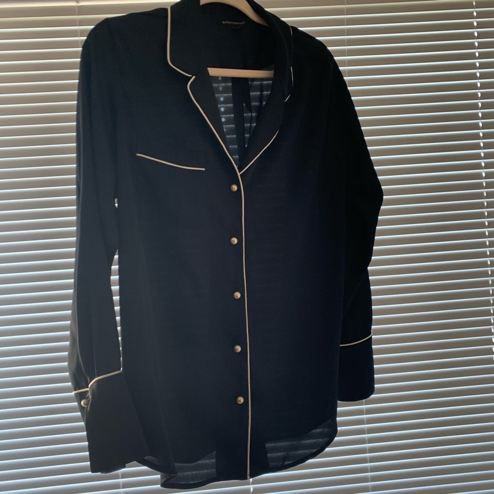Banana Republic Pearl Embellished Blouse M